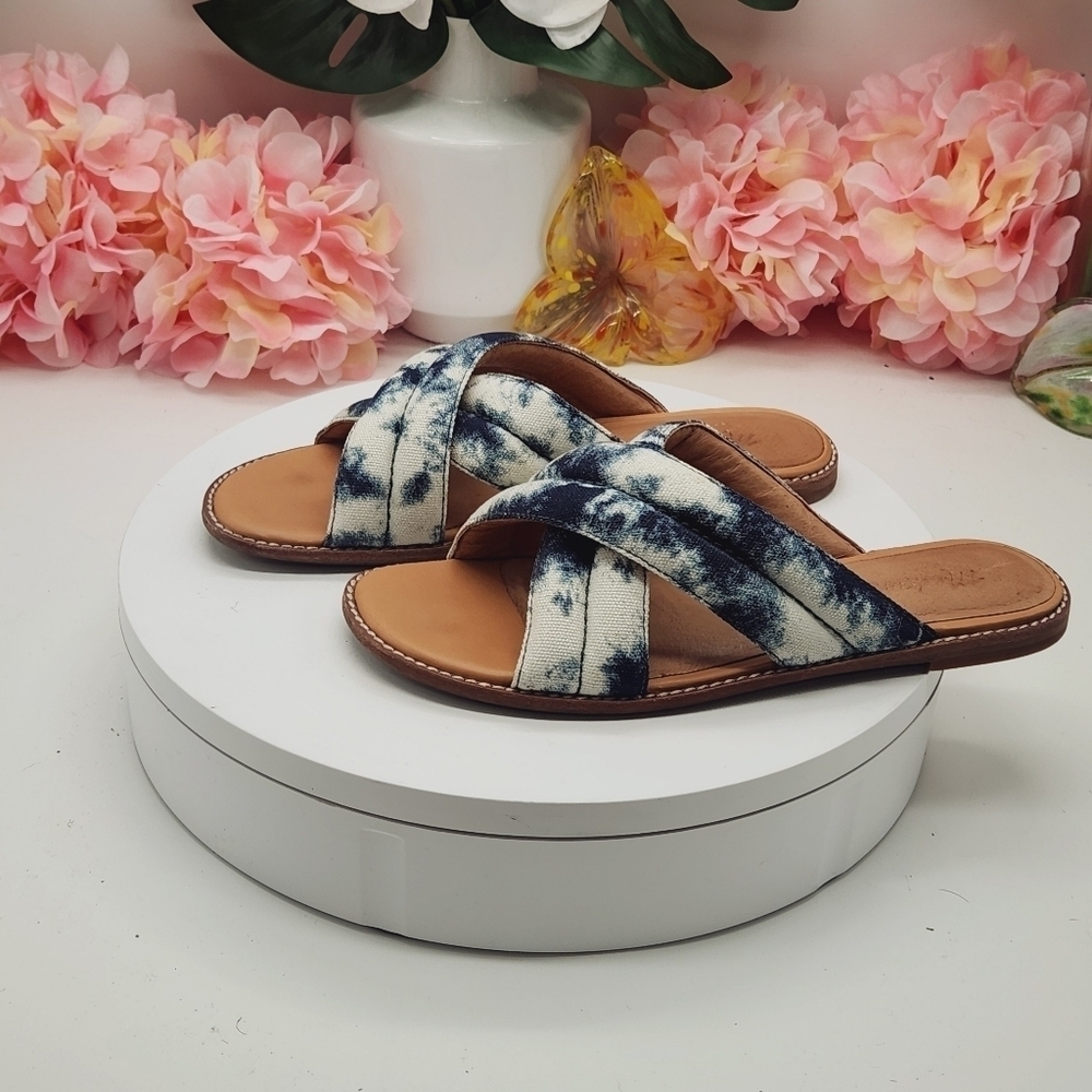 Madewell The Skyler Slide Sandal in Tie-Dye Sz 6.5 - Picture 2 of 14
